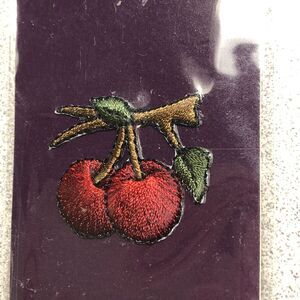 Cherries Embroidered Iron On Applique Patch Small New - Fruit Baking Tomato Girl